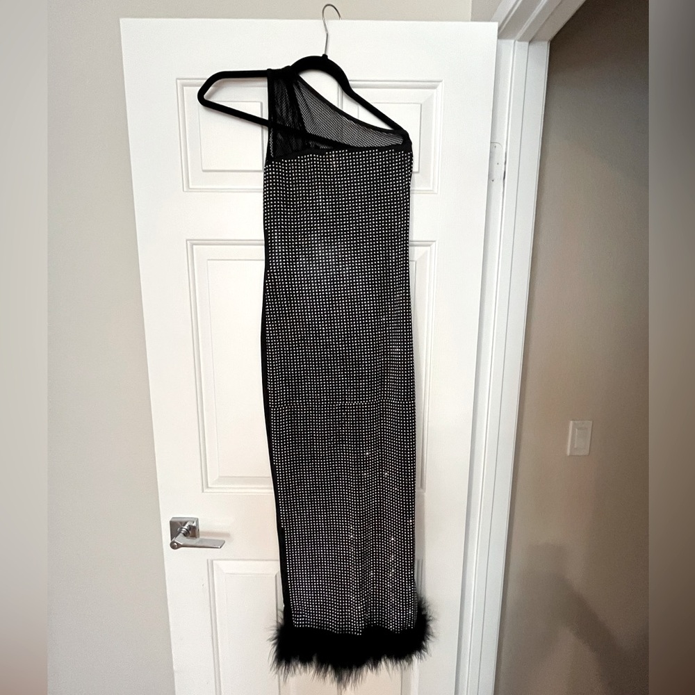 One Shoulder Mid-length Dress